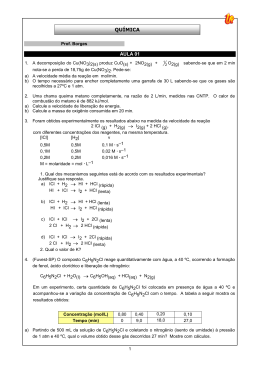 AULA 01 QUÍMICA