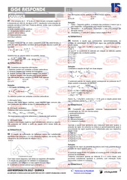 GGE RESPONDE ITA 2012 &ndash; QU&Iacute;MICA