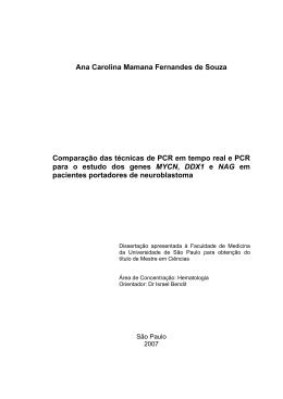 Ana Carolina Mamana Fernandes de Souza Comparação das