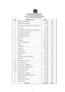 ITEM DESCRIÇÃO DO ÍTEM VALOR % 4.963.234,61 100,00