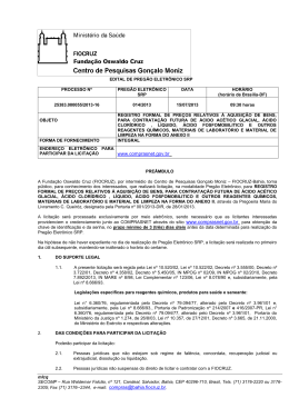 EDITAL DE PREG&Atilde;O N&deg; 003/2001