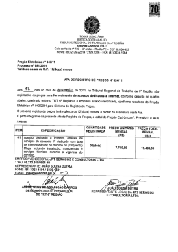PODER JUDICIÁRlo - Tribunal Regional do Trabalho da 6ª Região