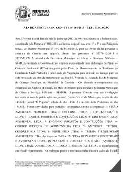 Ata de Abertura Republicação