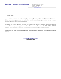 Estruturar Projetos e Consultoria Ltda. Engenheiro Civil