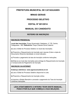 Edital de Processo Seletivo