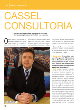 Cassel Consultoria.p65 - Cassel | Gestão Estratégica de Tributos