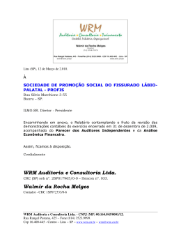 WRM Auditoria e Consultoria Ltda. Walmir da Rocha Melges