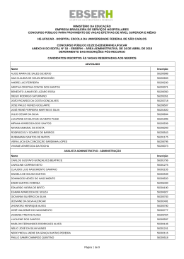 Anexo III do Edital n&ordm; 18