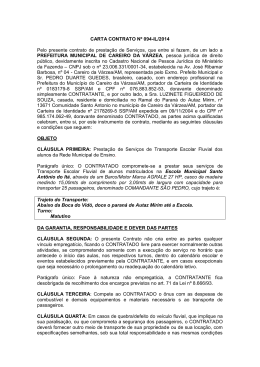 CARTA CONTRATO Nº 094-IL/2014 Pelo presente contrato de