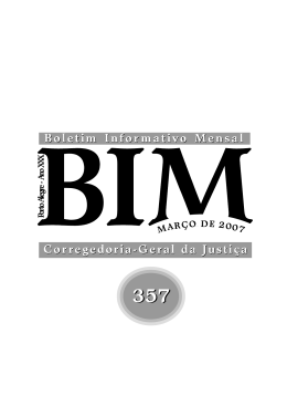 Edi&ccedil;&atilde;o n&ordm; 357 - Tribunal de Justi&ccedil;a do Estado do Rio Grande do Sul