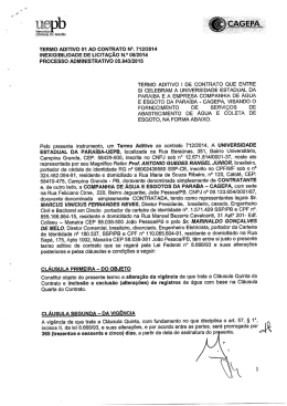 TERMO ADITIVO 01 AO CONTRATO N&deg;. 71212014
