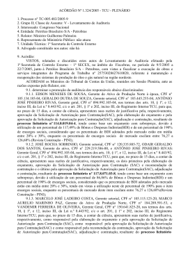 ACÓRDÃO Nº 1.324/2005 - TCU - PLENÁRIO 1. Processo nº TC