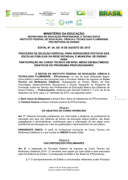 Edital n&ordm; 94, de 19 de agosto de 2015