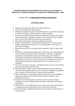 concurso p&uacute;blico para provimento do cargo de