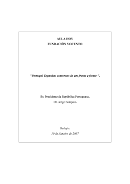 Portugal-Espanha: contornos de um frente a frente