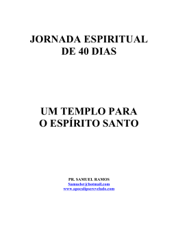 10&ordf; Jornada Espiritual de 40 Dias