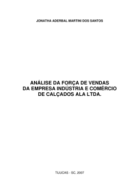 análise da força de vendas da empresa indústria e