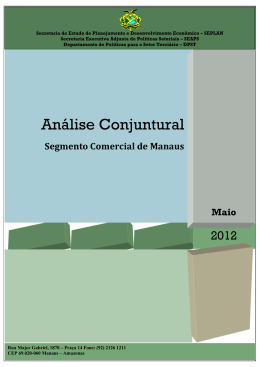 An&aacute;lise Conjuntural do Com&eacute;rcio Varejista de Manaus
