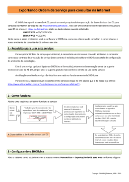 Exportando Ordem de Servi&ccedil;o para consultar na internet