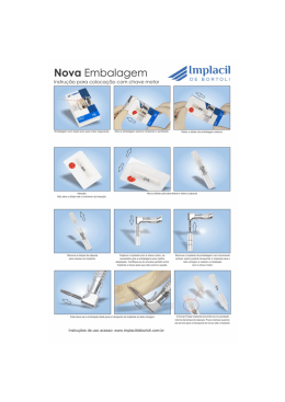 Instru&ccedil;&otilde;es de Uso