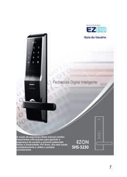 Manual Fechadura Digital SHS-5230