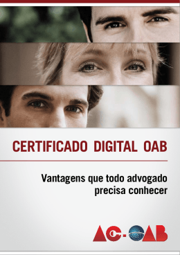 CertifiCado digital oaB