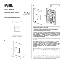 Sensor de Presenca BRAVA
