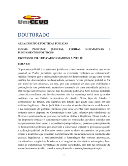 Processo Judicial, Teorias Normativas e Fundamentos