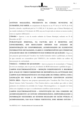 01-Edital de Reuni&atilde;o de 10 de Janeiro de 2008