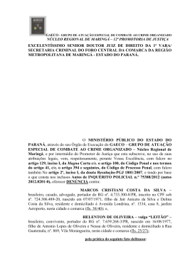 excelent&iacute;ssimo senhor doutor juiz de direito da 1&ordf; vara
