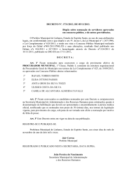 decreto 1731-2013 - Prefeitura de Linhares