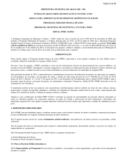 EDITAL 2013 PMIC - Prefeitura Municipal de Araguari