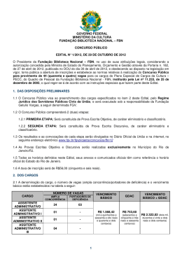 Abertura Edital