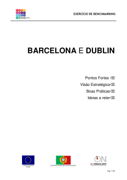Exercício de benchmarking - Área Metropolitana do Porto