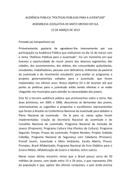 Audiência Pública da Juventude