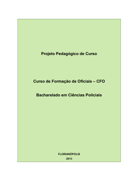 2. Ement&aacute;rio CFO - Pol&iacute;cia Militar de Santa Catarina