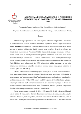 a revista a defesa nacional e o projeto de moderniza&ccedil;&atilde;o
