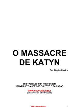 O Massacre de Katyn