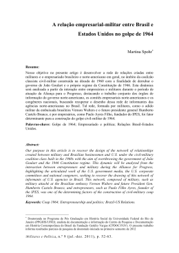 A relação empresarial-militar entre Brasil e Estados Unidos no
