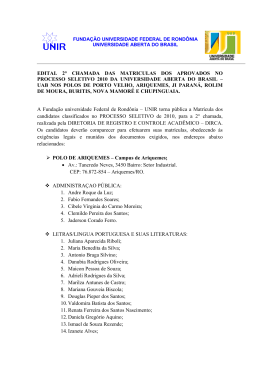 Edital de Matr&iacute;cula