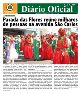 Di&aacute;rio Oficial - S&atilde;o Carlos