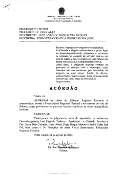 PROCESSAO NQ 15019800 PROCEDENCIA: CRUZ ALTA