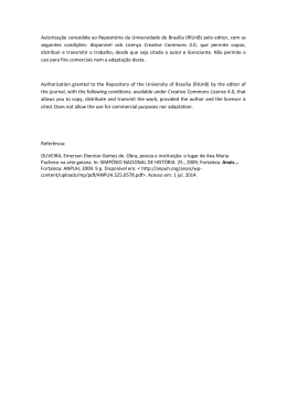 (RIUnB) pelo editor, com as seguintes condi&ccedil;&otilde;es: dispon&iacute;