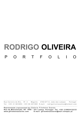 Portfolio Rodrigo Oliveira - Contemporary Art