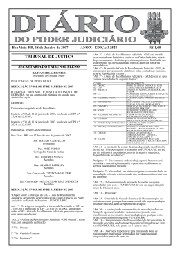 TRIBUNAL DE JUSTI&Ccedil;A - Di&aacute;rio da Justi&ccedil;a Eletr&ocirc;nico