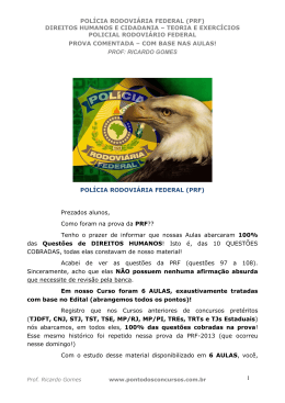 Artigo 2 Direitos Humanos -PRF