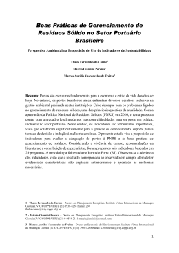 E8- Boas Pr&aacute;ticas de Gerenciamento de Res&iacute;duos S&oacute;lido no Setor