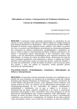 Problemas relacionados &agrave; leitura