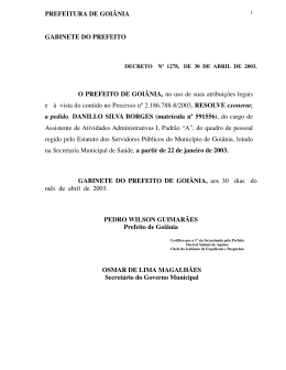 Decreto N. 1278 de 30/04/2003