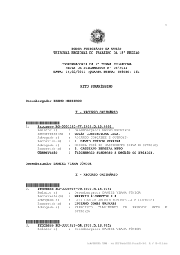 1 PODER JUDICI&Aacute;RIO DA UNI&Atilde;O TRIBUNAL REGIONAL